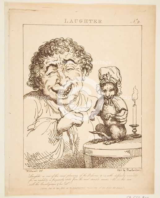 Laughter (Le Brun Travested, or Caricatures of the Passions), January 21, 1800. Creator: Thomas Rowlandson.