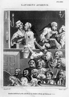 Laughing Audience 18th century.Artist: Thomas Clerk