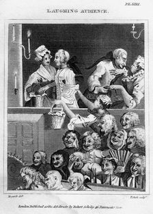 Laughing Audience 18th century.Artist: Thomas Clerk