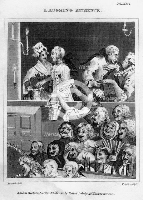 'Laughing Audience', 18th century.Artist: Thomas Clerk