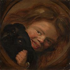 Laughing Boy with a Dog, probably last half of 17th century. Creator: Unknown