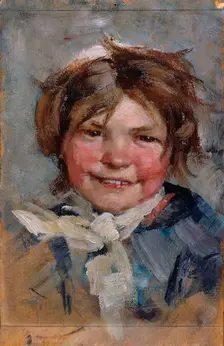 Laughing Girl, 1883. Creator: Maria Wiik