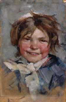 Laughing Girl, 1883. Creator: Maria Wiik