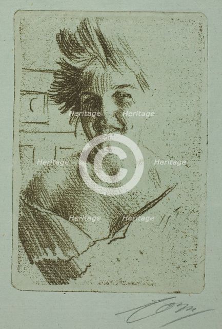 Laughing Model I, 1898. Creator: Anders Leonard Zorn.