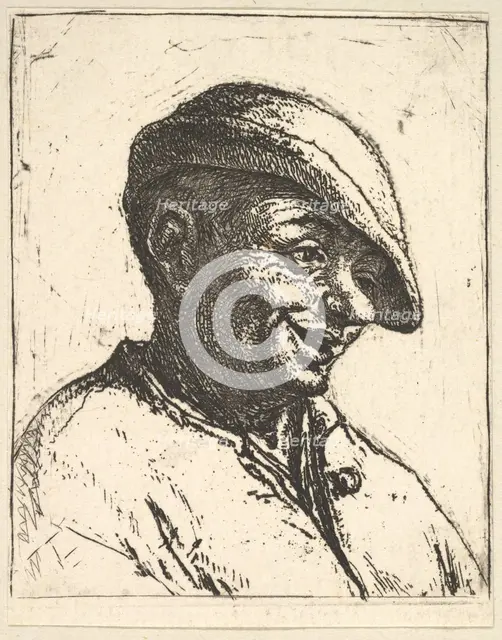 Laughing Peasant, 1610-85. Creator: Adriaen van Ostade.