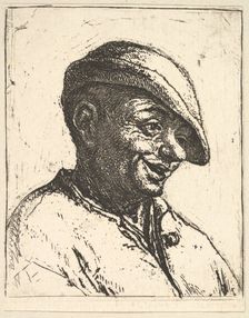 Laughing Peasant, 1610-85. Creator: Adriaen van Ostade