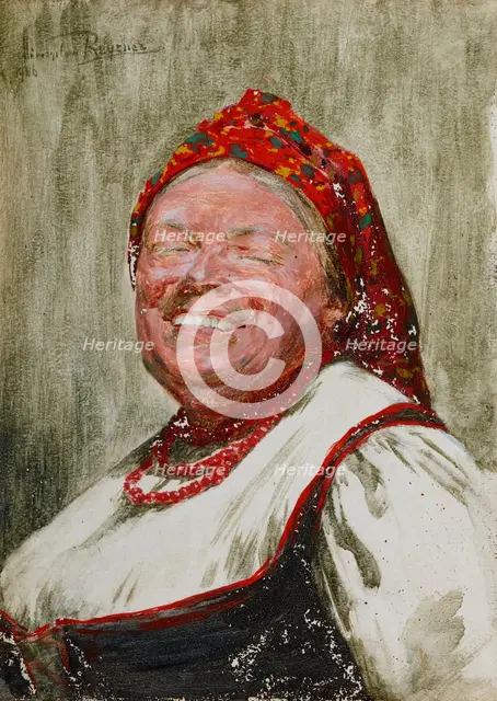 Laughing Woman, 1906. Creator: Mieczyslaw Reyzner.