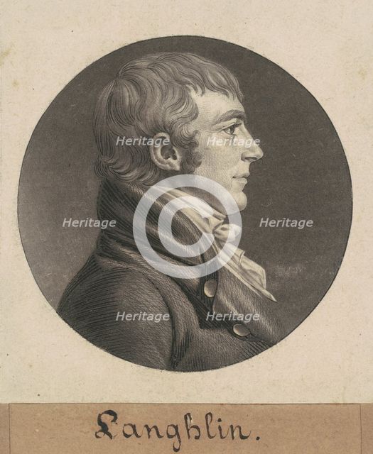 Laughlin, 1806. Creator: Charles Balthazar Julien Févret de Saint-Mémin.