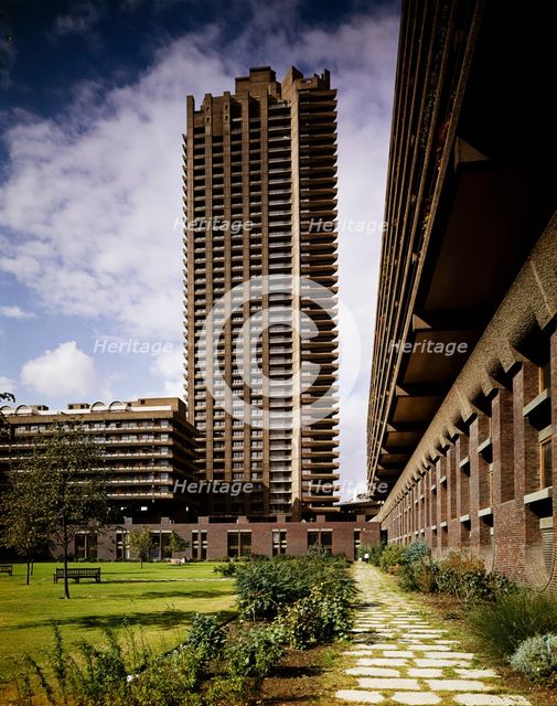 Lauderdale Tower, Barbican, City and County of the City of London, GLA, 28/09/1977. Creator: John Laing plc.