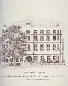 Lauderdale House, Aldersgate Street, London, c1800(?). Artist: Mary Anne Hedger