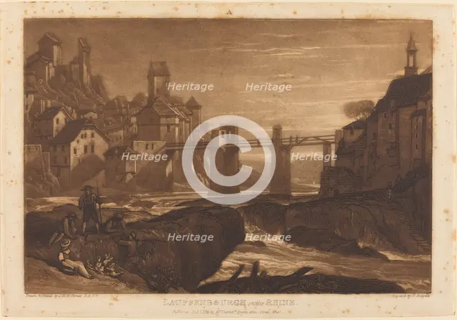 Lauffenbourgh on the Rhine, published 1811. Creator: JMW Turner.
