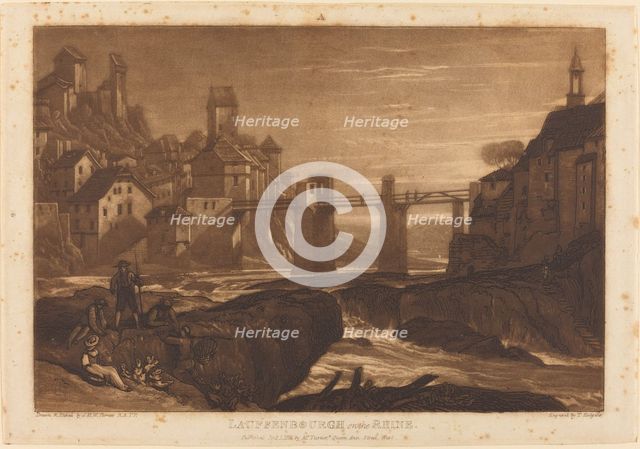 Lauffenbourgh on the Rhine, published 1811. Creator: JMW Turner.