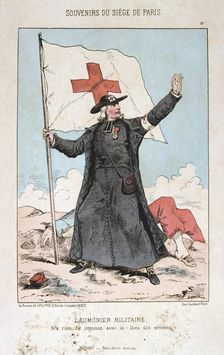 L'Aumonier Militaire Siege of Paris, 1870-1871. Artist: Anon