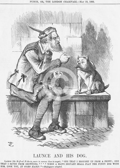 'Launce and his Dog', 1885. Creator: Joseph Swain.