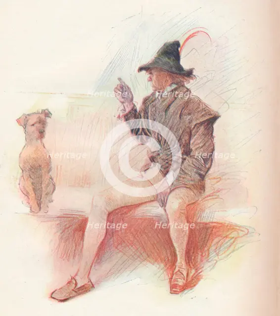 'Launce and his Dog', 1903, (1903). Artist: Philip William May.