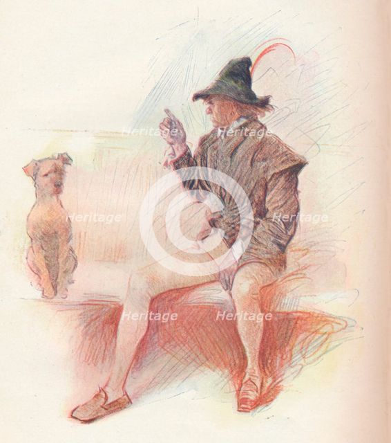 'Launce and his Dog', 1903, (1903). Artist: Philip William May.