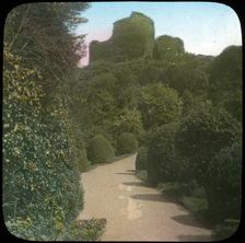 Launceston Castle, Cornwall, late 19th or early 20th century. Artist: Church Army Lantern Department