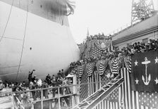 Launch of "Florida", U.S.N., 1910. Creator: Bain News Service