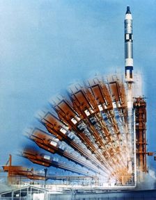 Launch of Gemini-Titan 2, Cape Kennedy Air Force Station, Florida, USA, 19 January 1965. Creator: NASA