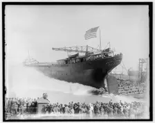 Launch of S.S. Livingstone, c1908. Creator: Unknown
