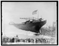 Launch of S.S. Livingstone, c1908. Creator: Unknown