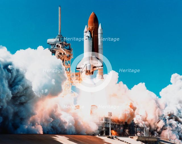 Launch of Space Shuttle Columbia from Kennedy Space Center, Florida, USA, 4 April 1997. Artist: Unknown
