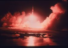 Launch of the Apollo 17 mission, 1972. Creator: Unknown