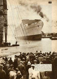 Launch of the Empress of Britain Glasgow, 11 June 1930, (1935). Creator: Unknown
