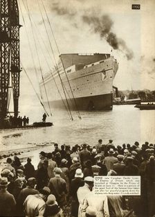 Launch of the Empress of Britain Glasgow, 11 June 1930, (1935). Creator: Unknown
