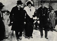 Launching of H.M.S. "Iron Duke" 1912, (1945). Creator: Unknown