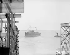 Launching of U.S.S. Texas, 1912. Creator: Harris & Ewing