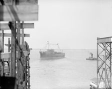 Launching of U.S.S. Texas, 1912. Creator: Harris & Ewing