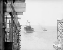 Launching of U.S.S. Texas, 1912. Creator: Harris & Ewing