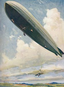 Launching an Aeroplane from an Airship in Mid-Air 1927