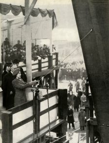 Launching H.M.S. Eagle - 19th March, 1946 1947. Creator: Unknown