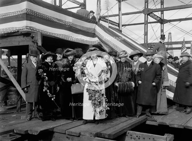 Launching party, Str. Seeandbee, 1912 Nov 9. Creator: William H. Jackson.