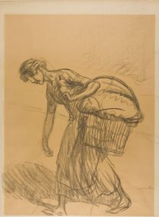Laundress, n.d. Creator: Theophile Alexandre Steinlen
