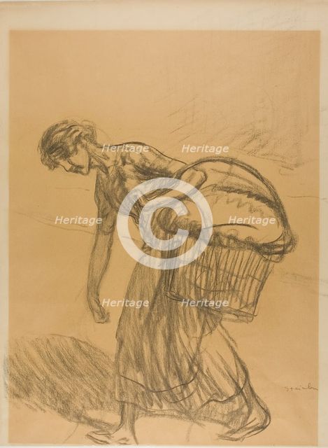 Laundress, n.d. Creator: Theophile Alexandre Steinlen.