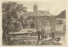 Laundress at an Artesian Well, 1817. Creator: Johann Christian Erhard