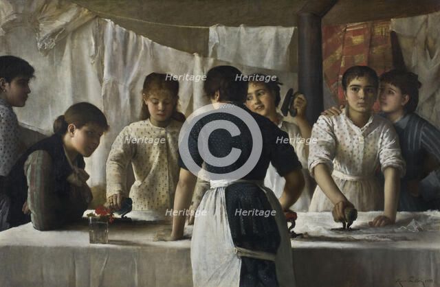 Laundresses, 1882. Creator: Petiet, Marie (1854-1893).