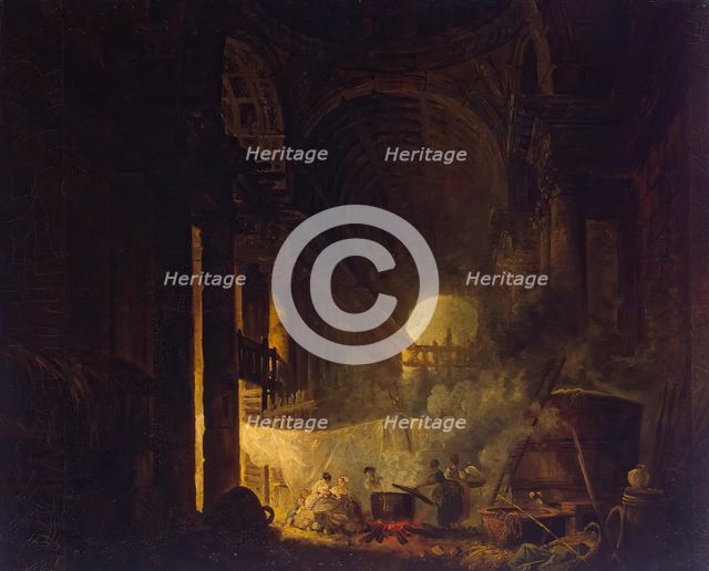 Laundresses in the Ruins, 1760. Creator: Hubert Robert.