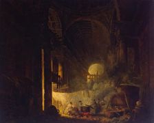 Laundresses in the Ruins, 1760. Creator: Hubert Robert