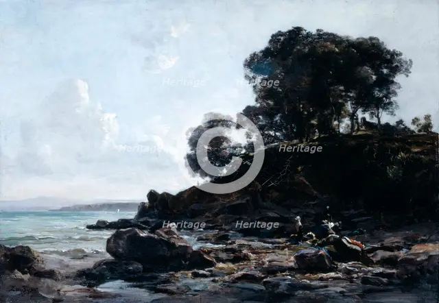 'Laundrette at Low Tide', 1891.  Artist: Emmanuel Lansyer