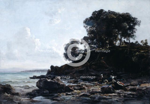 'Laundrette at Low Tide', 1891.  Artist: Emmanuel Lansyer