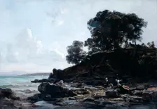Laundrette at Low Tide 1891. Artist: Emmanuel Lansyer