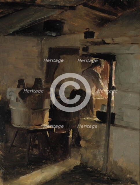 Laundry room, 1884. Creator: Albert Edelfelt.