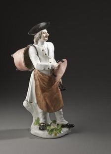 Laundryman (image 2 of 2), c.1748. Creators: Meissen Porcelain, Edme Bouchardon, Johann Joachim Kändler