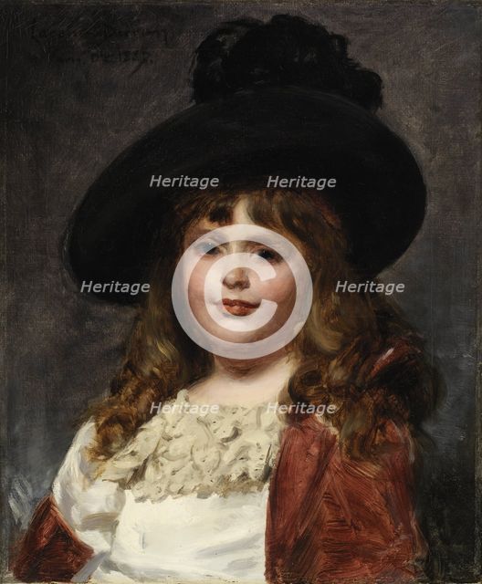 Laura at Seven, 1887. Creator: Charles Emile Auguste Carolus-Duran.