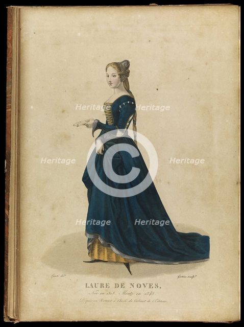 Laura de Noves (1310-1348), Late 18th cent.. Artist: Gatine, Georges Jacques (1773-1831)