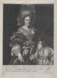 Laura Dianti with a Black Page, 1600-1627. Creator: Aegidius Sadeler II